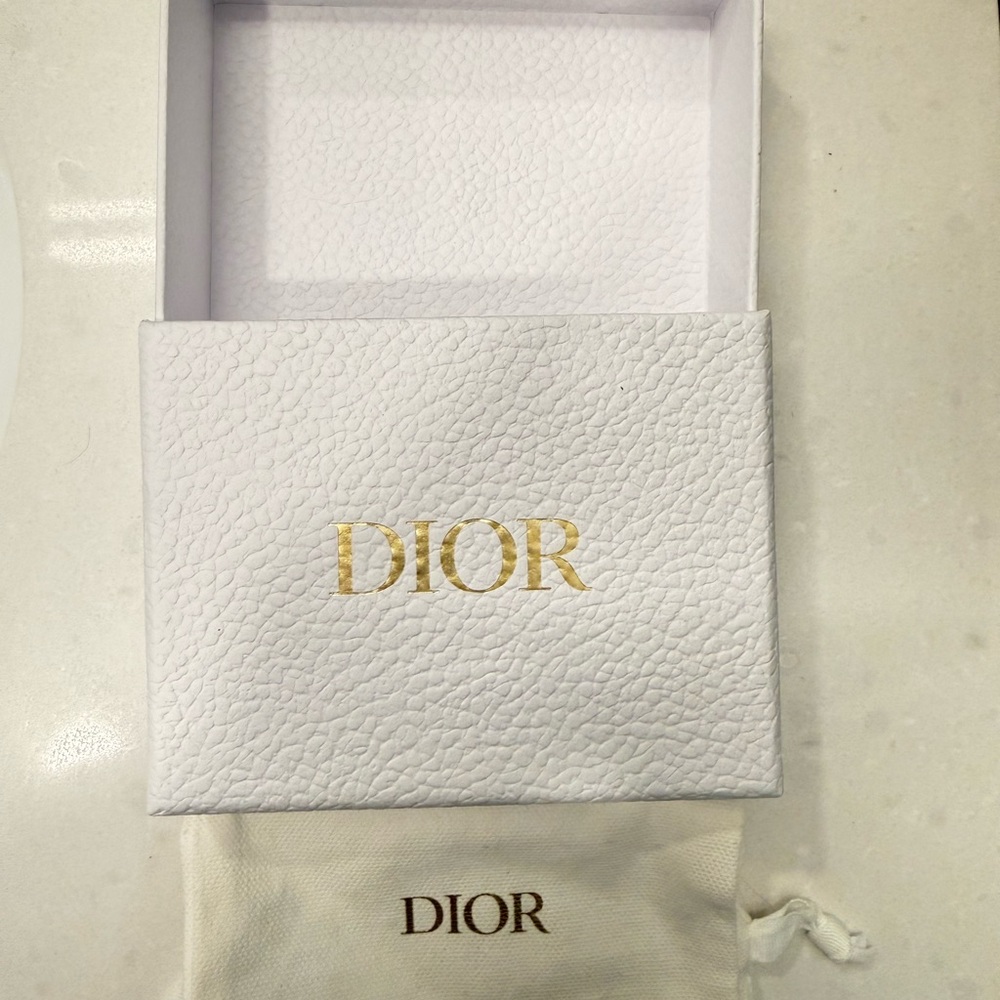 Dior Textured White Box with Gold Logo